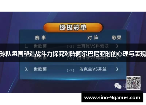 球队氛围塑造战斗力探究对阵阿尔巴尼亚时的心理与表现